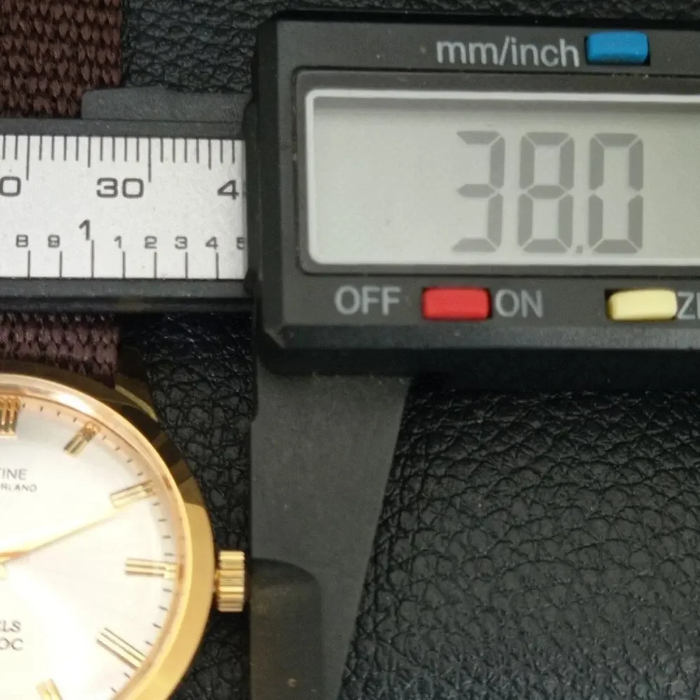 Vintage 1987 Montine Of Switzerland Manual Mens Gold Watch W/Nato Strap